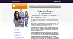 Desktop Screenshot of marijuanahairtest.com